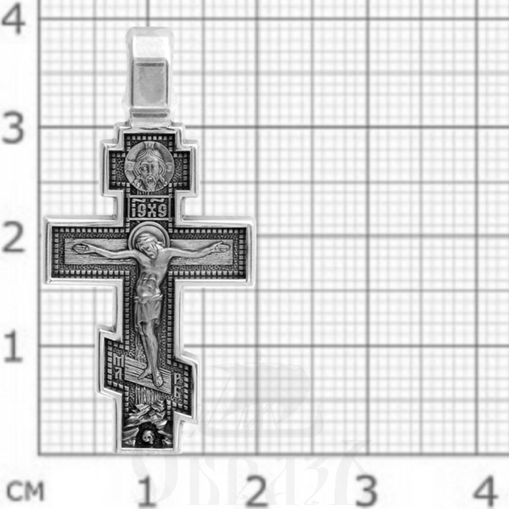 крест «распятие. ангел хранитель. архангел михаил», серебро 925 проба (арт. 101.516)